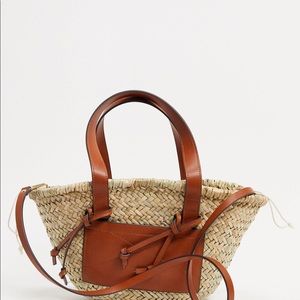 Mango Double strap straw basket